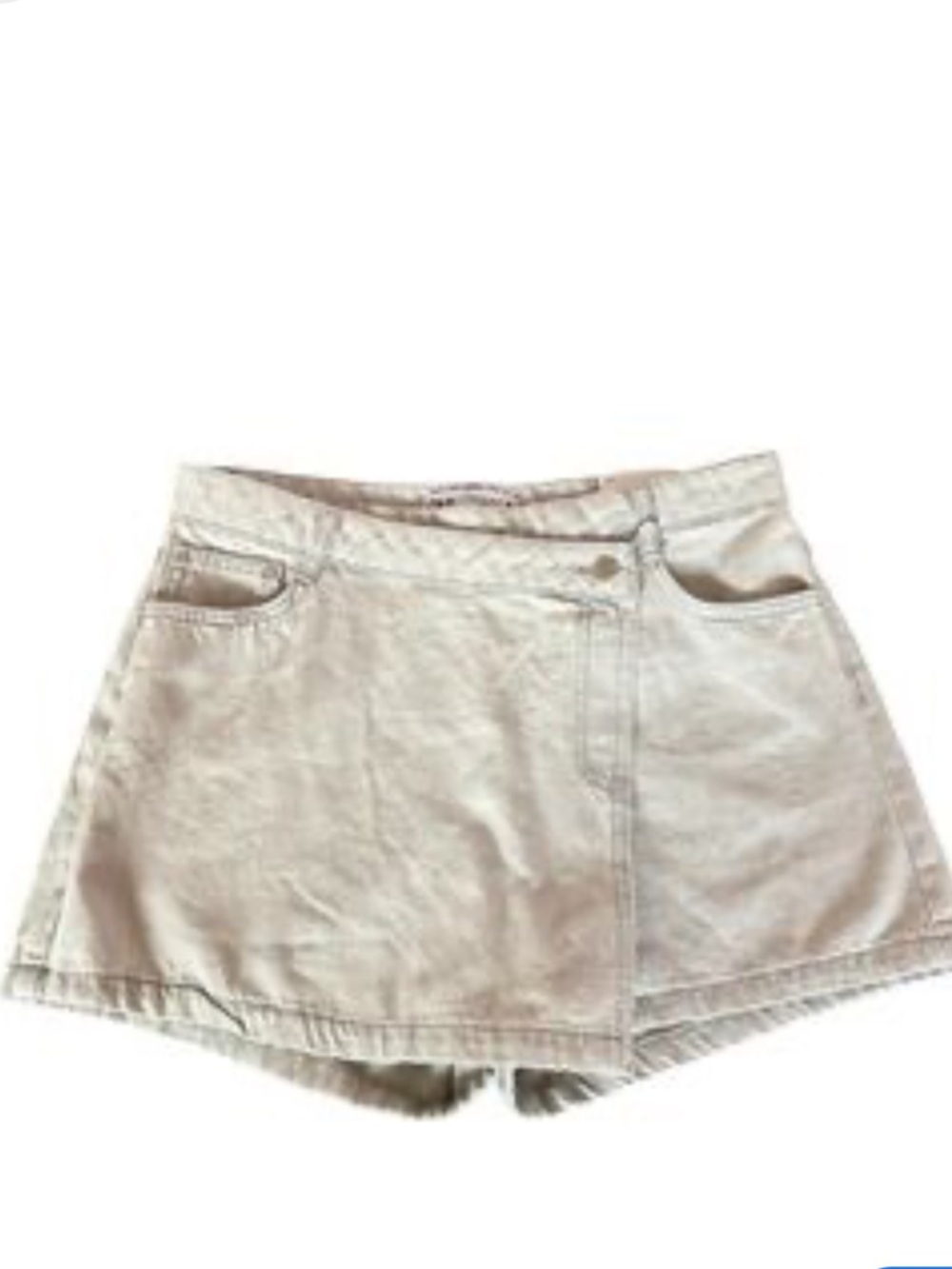 Zara Light Gray Denim Shorts
